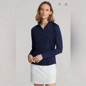 RLX Ralph Lauren Navy Blue Women’s 1/4 Zip Pullover Size Medium